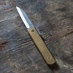 Andersson & Copra Urban Husky Friction Folder Knife Brass (2.9" Stonewash)