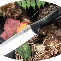 BARK RIVER KNIVES Bark River Bravo 1.25 LT Knife CPM 3V Black G-10 Black Pins (USA)