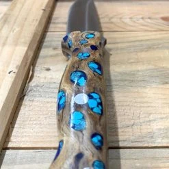 BARK RIVER KNIVES Bark River Gunny CPM 3V Knife W/ Blue Cholla Cactus - Turquoise