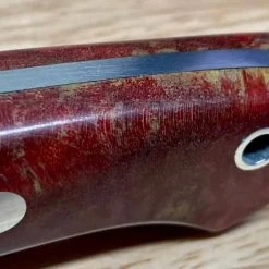 BARK RIVER KNIVES Bark River Mini-Aurora CPM 3V Knife Red & Natural #3 Elder Burl (USA)