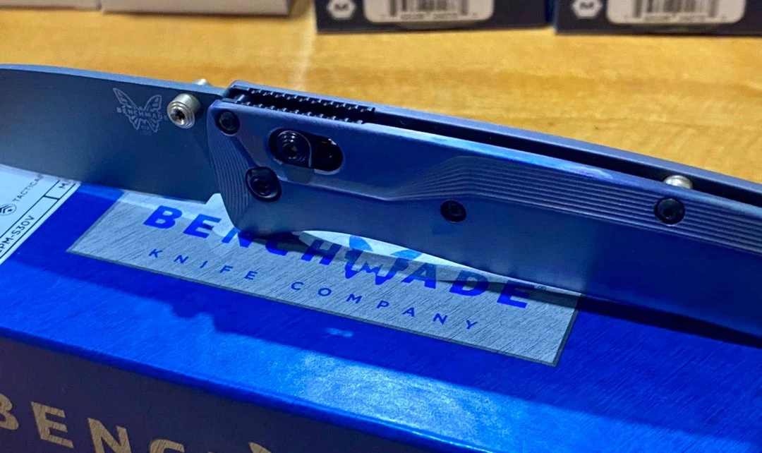 Best Sale 😍 Benchmade 535GRY-1 Semi-Custom Bugout Knife W/ Ti Handles 🎉 4 Benchmade 535GRY-1 Semi-Custom Bugout Knife W/ Ti Handles