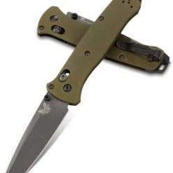 Benchmade 537GY-1 Bailout Knife Green Aluminum Knife 3.4" (USA)