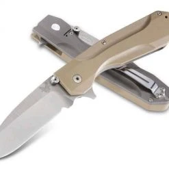 Benchmade 928 Osborne Proxy - Titanium / Tan G-10