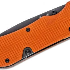 Benchmade Triage Rescue Folding Knife 3.5" Orange G10 Handles, Safety Cutter, Glass Breaker