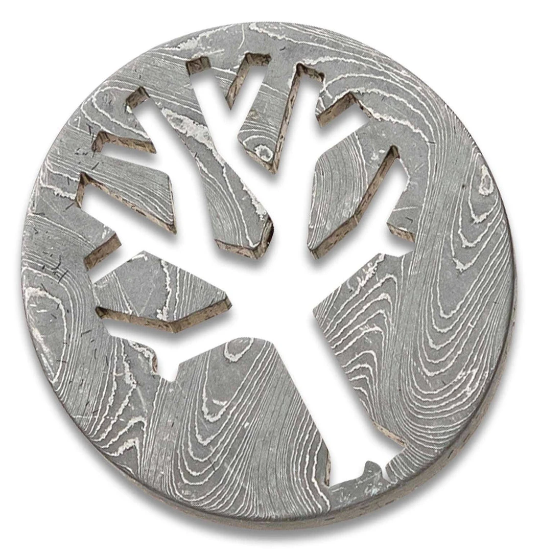 Best Sale π₯ Boker 150004 Damascus Trolley Coin With Keychain π 2 Boker 150004 Damascus Trolley Coin With Keychain