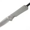 CHRIS REEVE KNIVES Chris Reeve Large Sebenza 31 Sprint Tanto S35VN Glass Blast Titanium Folder