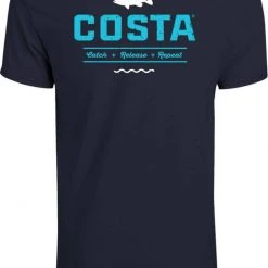 Costa Sunglasses Costa Topwater Short Sleeve T Shirt (Navy)