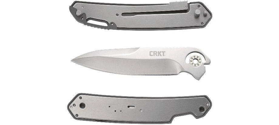 Cheapest π― CRKT Knives CRKT Bona Fide Linerlock Silver D2 Field Strip Folding Knife π 5 CRKT Knives CRKT Bona Fide Linerlock Silver D2 Field Strip Folding Knife