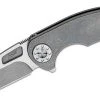 CURTISS CUSTOM KNIVES Curtiss F3 Medium Flipper Knife 3.25" CTS-XHP Slicer Blade, Standard Titanium Handles - F3 Medium SL/FL