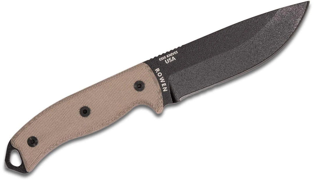 Promo π All Knife Brands ESEE 5 Partially Serrated Edge, Tan Micarta Handles, Black Sheath ESEE-5S-E π 2 All Knife Brands ESEE 5 Partially Serrated Edge, Tan Micarta Handles, Black Sheath ESEE-5S-E