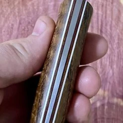 Fiddleback Forge Bushcrafter 4" Blade W/ Curly Ash Handles