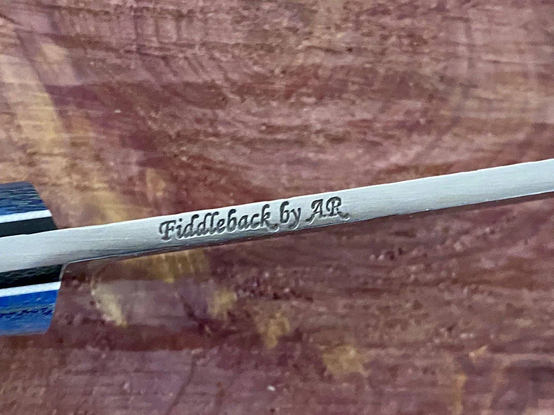 New π Fiddleback Forge Camp Muk Knife W/ Curly Ash Handles π 5 Fiddleback Forge Camp Muk Knife W/ Curly Ash Handles