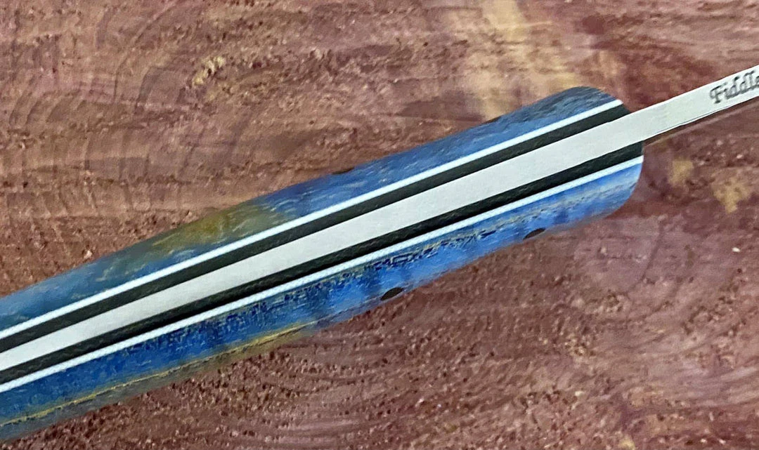 New π Fiddleback Forge Camp Muk Knife W/ Curly Ash Handles π 6 Fiddleback Forge Camp Muk Knife W/ Curly Ash Handles