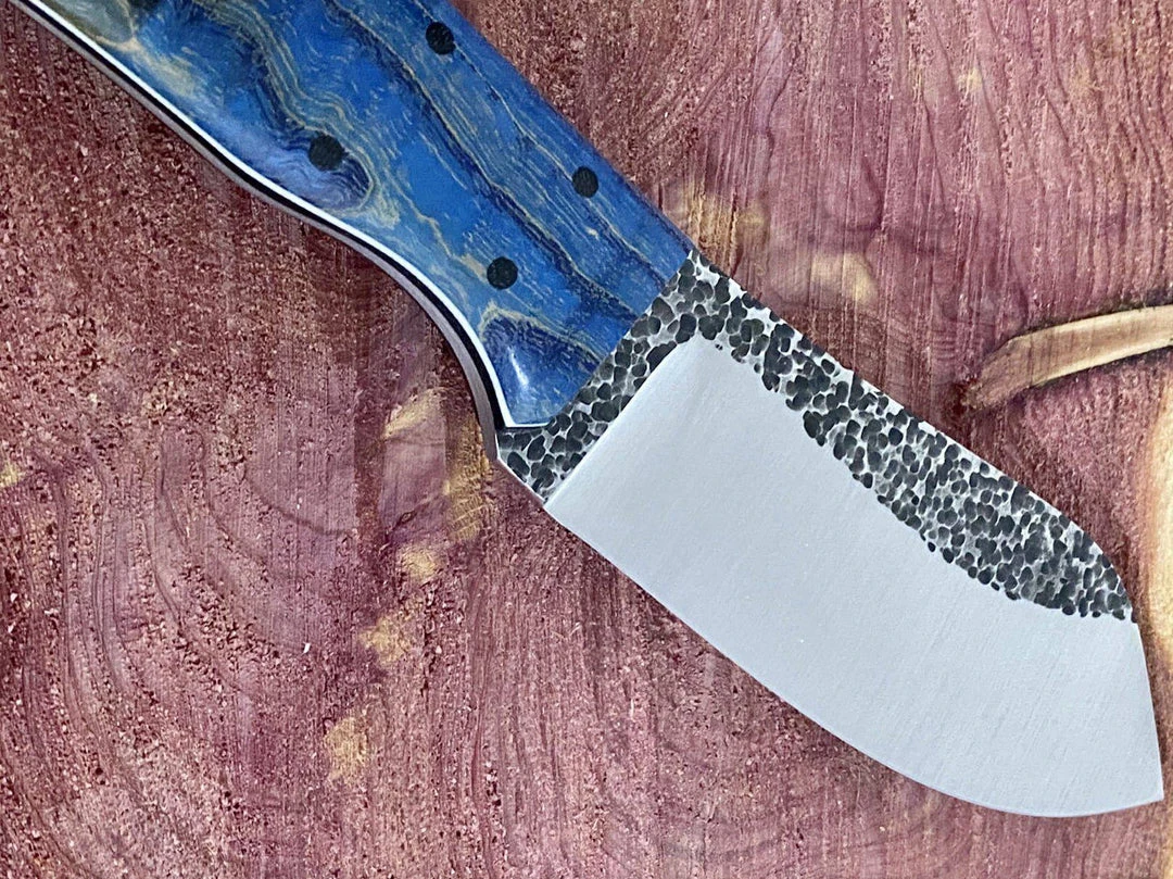New π Fiddleback Forge Camp Muk Knife W/ Curly Ash Handles π 7 Fiddleback Forge Camp Muk Knife W/ Curly Ash Handles