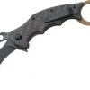 FOX KNIVES Fox FKMD FX-599TIC 01FX122 Folding Karambit 2.55" ELMAX Carbon Fiber/Titanium Handles