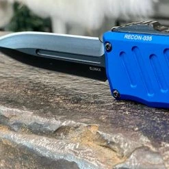 Guardian Tactical Recon-035 94131 D/E Auto Blue Black Tactical Knife (3.25")