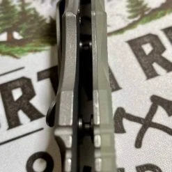 RICK HINDERER All Knife Brands Hinderer Eklipse Harpoon Spanto Knife Working Finish Blue/Translucent Green G10 3.5