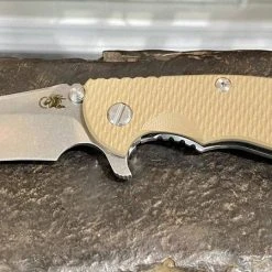 RICK HINDERER All Knife Brands Hinderer XM-18 3.5″ Recurve Stonewash FDE G10