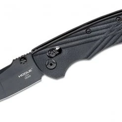 NORTH RIVER OUTDOORS Hogue 24266 Deka Folding Knife 3.25" CPM-20CV Black Wharncliffe G10