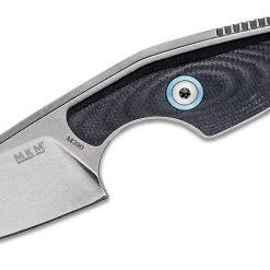 MANIAGO KNIFE MAKERS All Fixed Blades Jesper Voxnaes Mikro 2 Sheepsfoot Fixed Blade By MKM, Black G10