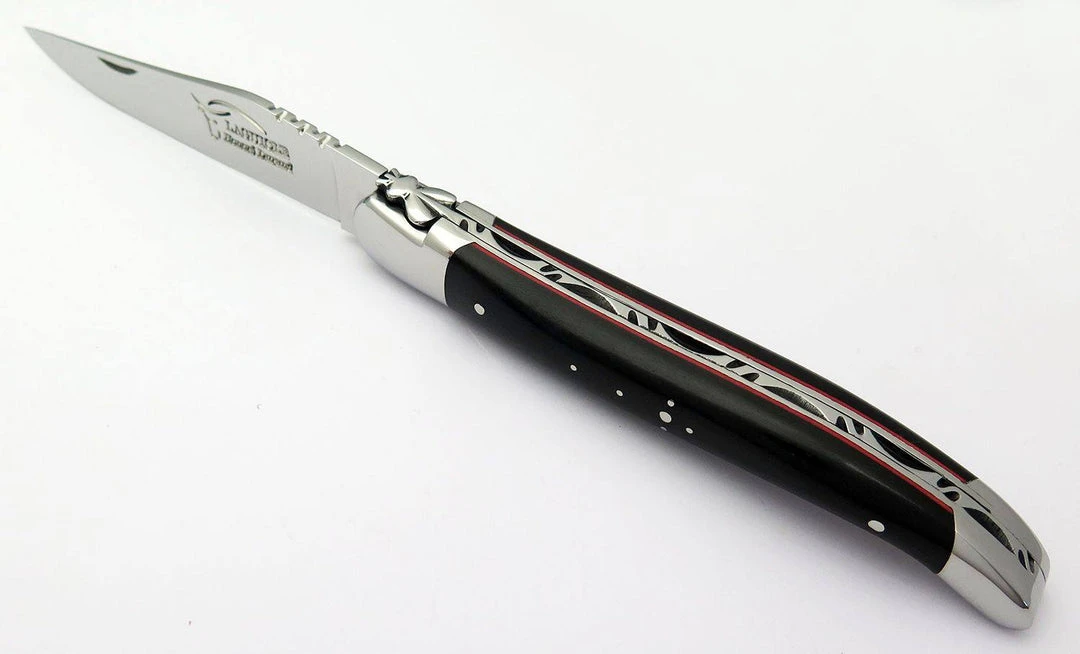 Flash Sale π LAGUIOLE HONORE DURAND Laguiole Durand Handmade Folding 3.875" Ebony Wood Knife 14C28 (France) 𧨠2 LAGUIOLE HONORE DURAND Laguiole Durand Handmade Folding 3.875" Ebony Wood Knife 14C28 (France)