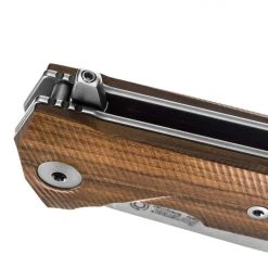 Outlet π LionSteel KUR Flipper Knife - Santos Wood Handles (Italy) π 8 LionSteel KUR Flipper Knife - Santos Wood Handles (Italy)