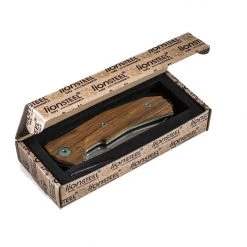 Outlet π LionSteel KUR Flipper Knife - Santos Wood Handles (Italy) π 10 LionSteel KUR Flipper Knife - Santos Wood Handles (Italy)