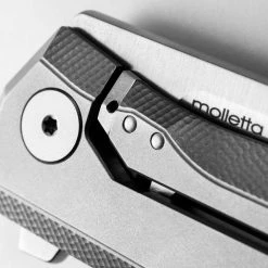 LionSteel Knives LionSteel MT01 CF Myto Flipper Knife 3.27" Carbon Fiber And Titanium Handles