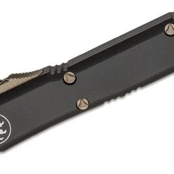 All Knife Brands Microtech 121-13AP Ultratech Auto OTF Knife 3.46" Bronze Apocalyptic, Black Handles