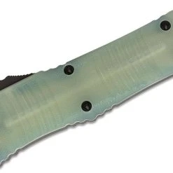 Microtech 142-1GTJGS Combat Troodon AUTO OTF 3.75" Double Edge Jade G10 All Knife Brands