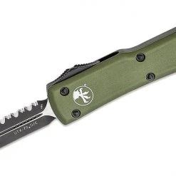 Microtech 147-3OD UTX-70 Auto OTF 2.41" Black Serrated D/E OD Green