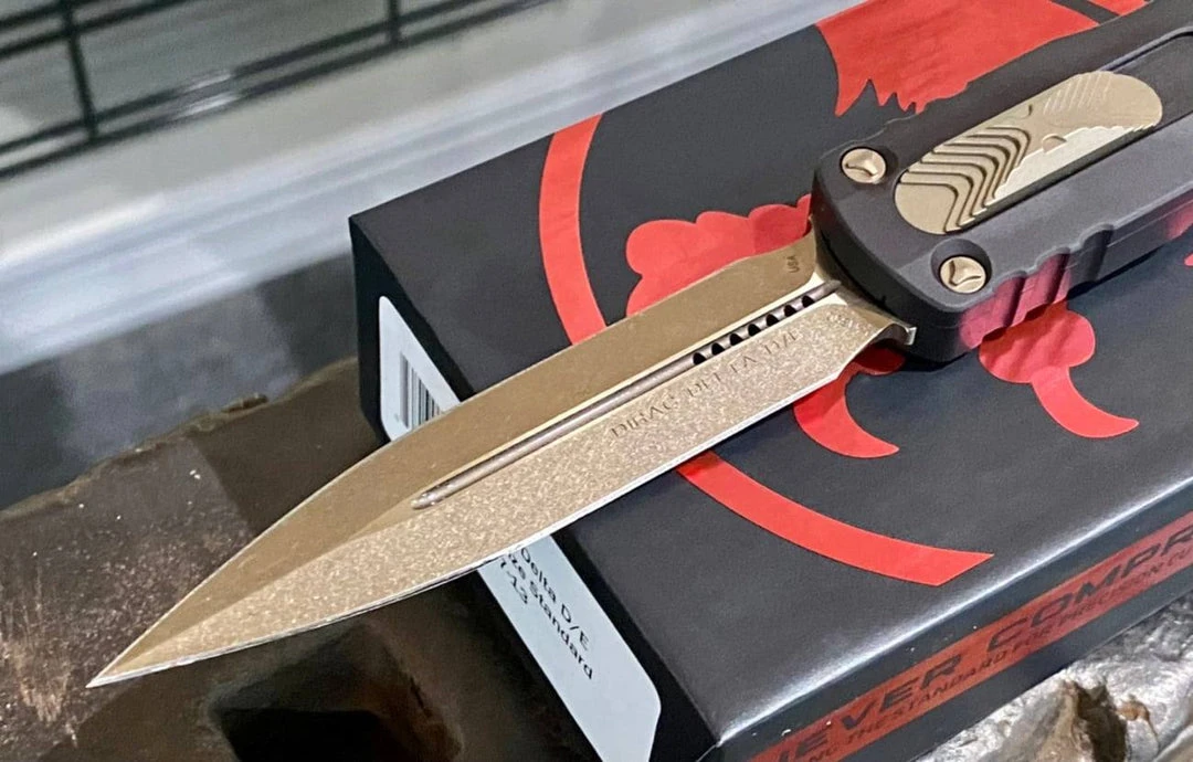 Promo 🧨 All Knife Brands Microtech 227-13 Dirac Delta D/E - Black Handle - Bronze Blade 🤩 1 All Knife Brands Microtech 227-13 Dirac Delta D/E - Black Handle - Bronze Blade
