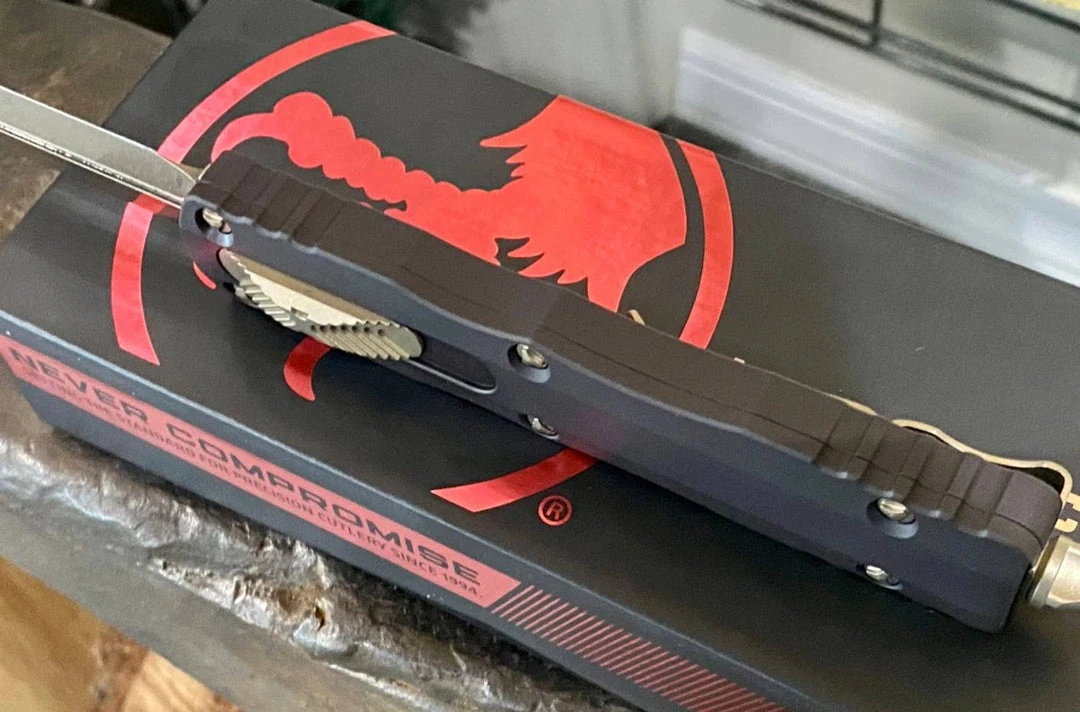 Promo 🧨 All Knife Brands Microtech 227-13 Dirac Delta D/E - Black Handle - Bronze Blade 🤩 4 All Knife Brands Microtech 227-13 Dirac Delta D/E - Black Handle - Bronze Blade