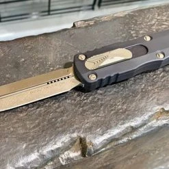 Promo 🧨 All Knife Brands Microtech 227-13 Dirac Delta D/E - Black Handle - Bronze Blade 🤩 10 All Knife Brands Microtech 227-13 Dirac Delta D/E - Black Handle - Bronze Blade