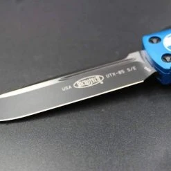 All Knife Brands Microtech 231-1BL UTX-85 S/E Blue Handle Black Blade
