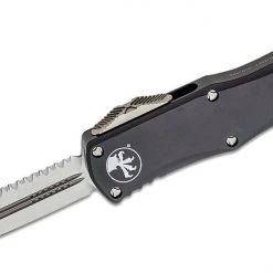 Microtech 702-12 Hera OTF Auto Knife 3.125" Stonewashed Plain/Serrated D/E