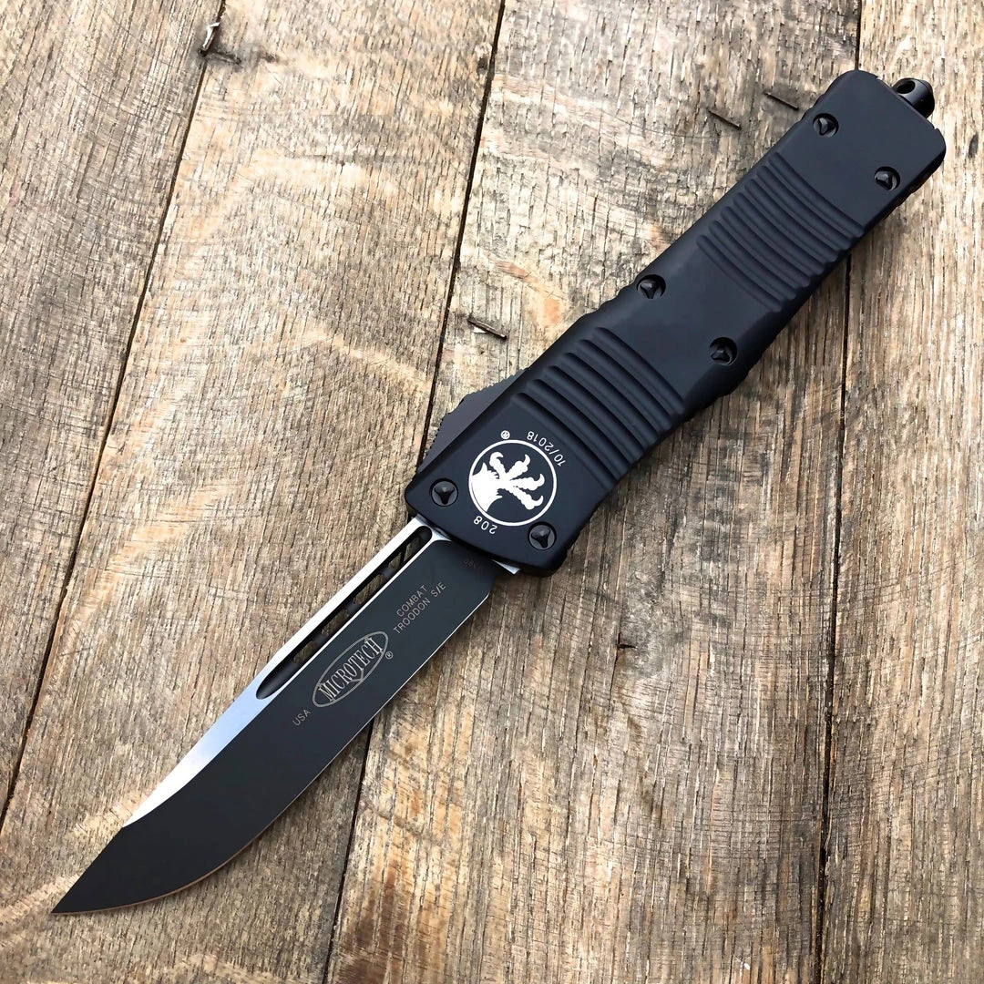 Flash Sale π Microtech Combat Troodon Tactical S/E - Black Handle 143-1T π 2 Microtech Combat Troodon Tactical S/E - Black Handle 143-1T