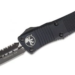 Microtech Troodon Tactical Auto OTF Knife Black Plain/Serrated D/E Blade All Knife Brands