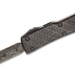 All Knife Brands Microtech UTX-70 D/E - Carbon Fiber - Damascus Blade 147-16CFS