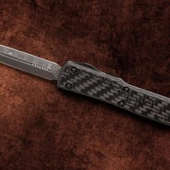 All Knife Brands Microtech UTX-70 D/E - Carbon Fiber - Damascus Blade 147-16CFS