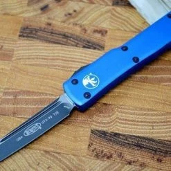 All Knife Brands Microtech UTX-70 T/E - Blue Handle - Black Blade 149-1BL