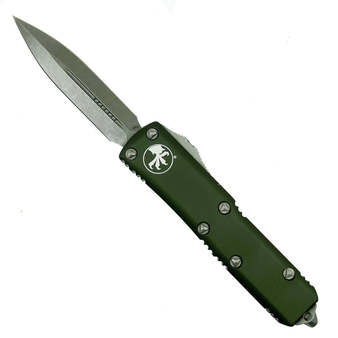 Discount 💯 Microtech UTX-85 D/E 232-10APOD Apocalyptic Blade OD Green Handle All Knife Brands ✔️ 1 Microtech UTX-85 D/E 232-10APOD Apocalyptic Blade OD Green Handle All Knife Brands