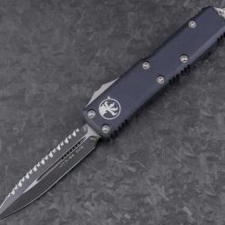 Microtech UTX-85 D/E Black Fully Serrated Blade 232-3 All Knife Brands