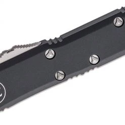 Microtech UTX-85 S/E Black Handle Stonewashed Blade 231-10