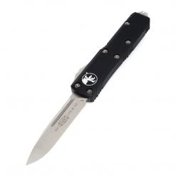 Microtech UTX-85 S/E Black Handle Stonewashed Blade 231-10
