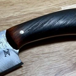 NICHOLAS NICHOLS Limited Edition Knives Nic Nichols Mini Cleaver Makers Mark Bourbon Handles Limited Edition