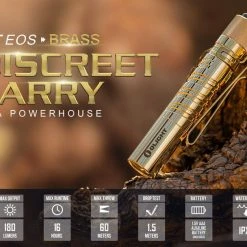 Olight I3T EOS Brass Flashlight (Limited Edition)
