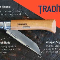 Flash Sale β Opinel No.8 Carbon Knife With Sheath, Wooden Slide Gift Box (France) π 10 Opinel No.8 Carbon Knife With Sheath, Wooden Slide Gift Box (France)