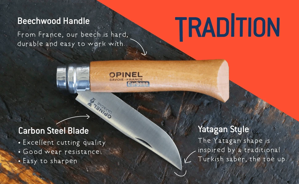 Flash Sale β Opinel No.8 Carbon Knife With Sheath, Wooden Slide Gift Box (France) π 3 Opinel No.8 Carbon Knife With Sheath, Wooden Slide Gift Box (France)