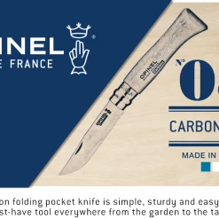 Flash Sale β Opinel No.8 Carbon Knife With Sheath, Wooden Slide Gift Box (France) π 11 Opinel No.8 Carbon Knife With Sheath, Wooden Slide Gift Box (France)